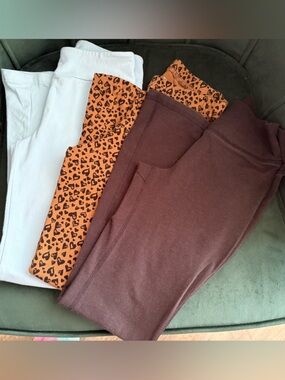 Multiple Brands Flare Leggings Bundle Lot of 3